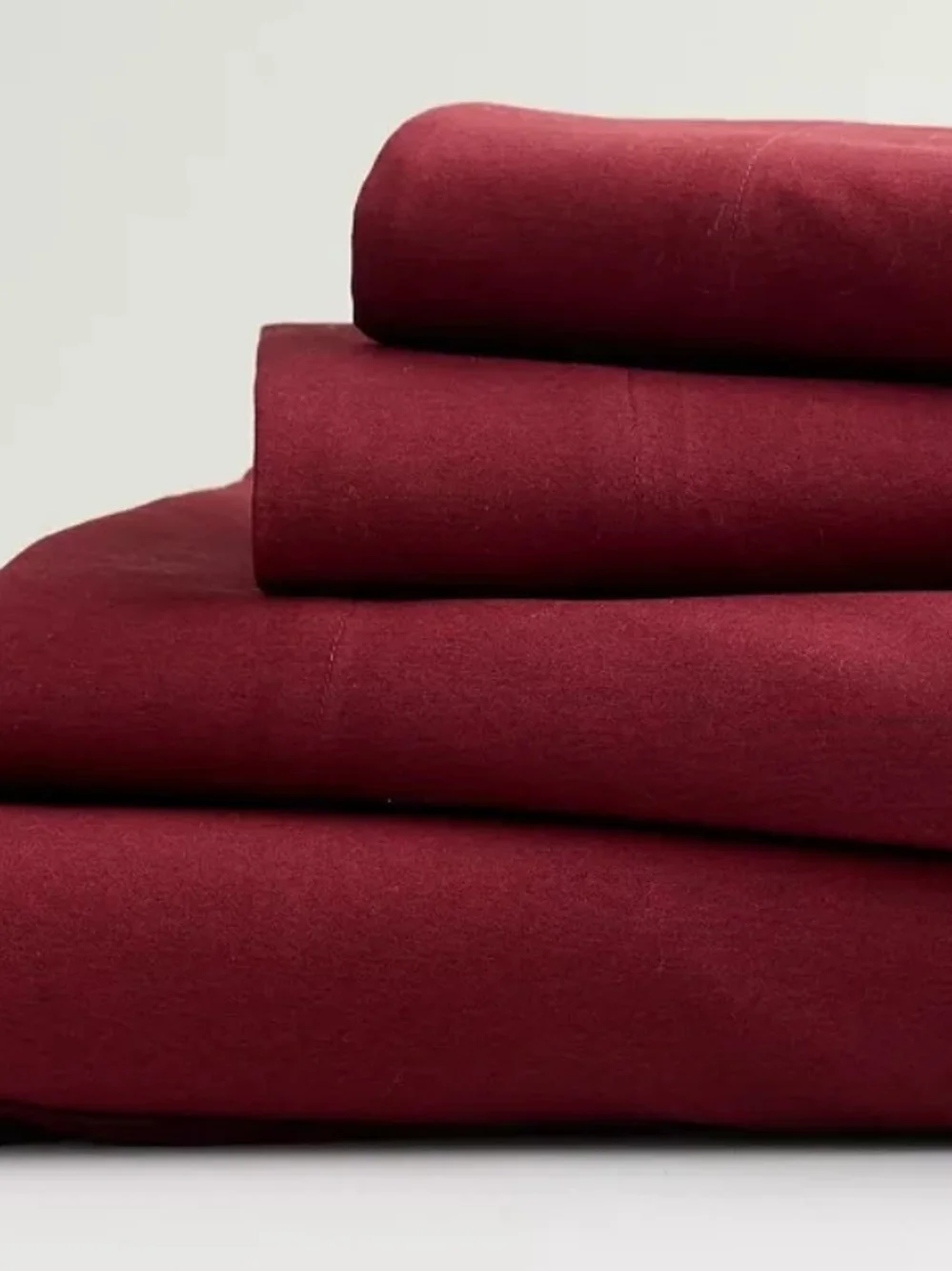 Cuddl Duds Microflace Sheet Set - Deep Red Scarlet - Full